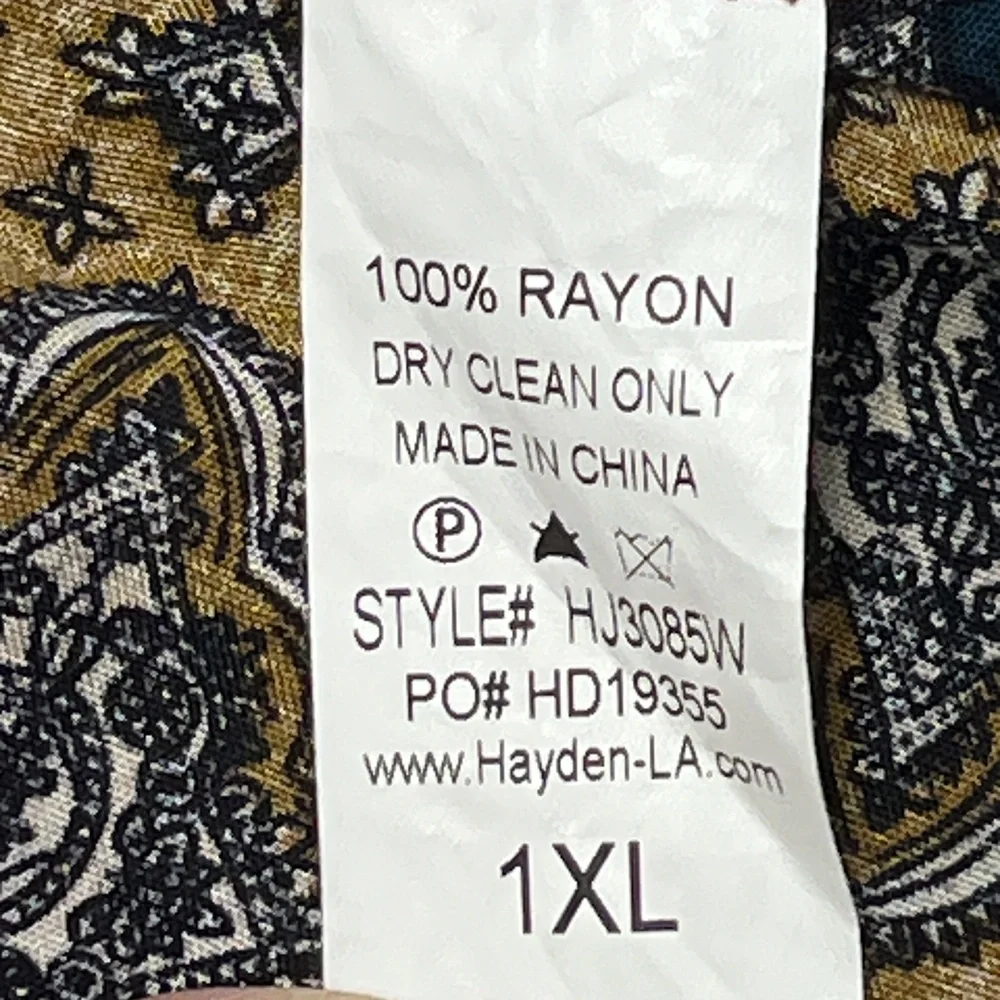 Hayden‎ Los Angeles Rust Multi Patchwork Print Kimono Long Sleeve Flowy Size 1X